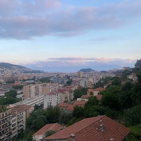 Appartement-Nice 01 Vue Mer - Panoramique Wifi-Parking Extérieur photo